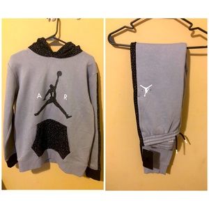 Jordan Grey & Black Jogger Set
